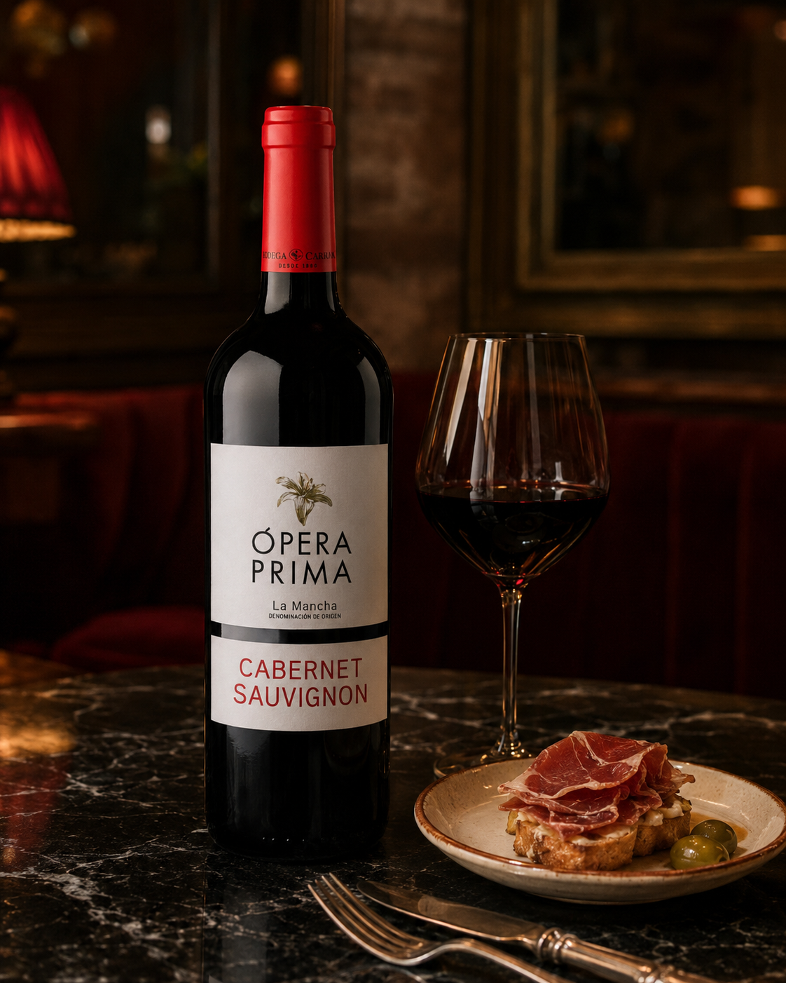 Opera Prima Cabernet Sauvignon Red Wine bottle